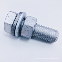 Liqi Fastener carbon / stainless steel heavy bolt and nut hex head 4.8 / 8.8 grade 9.5 x38 hex bolts